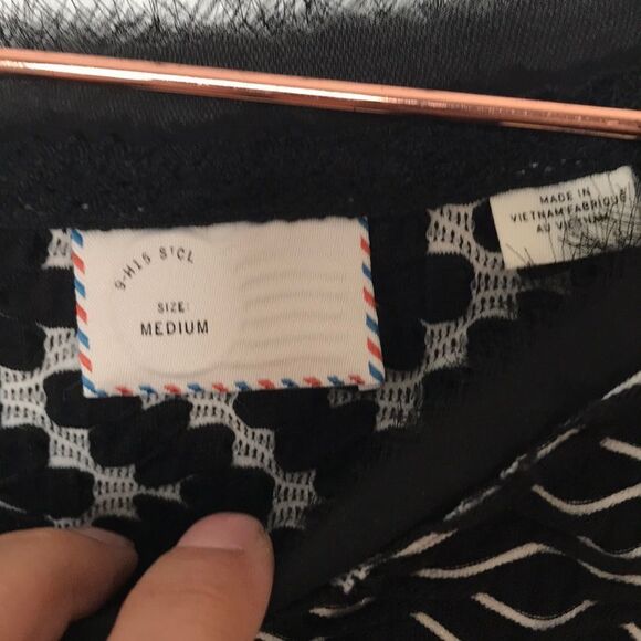 Anthropologie stretchy blouse with zip back - Picture 3 of 5